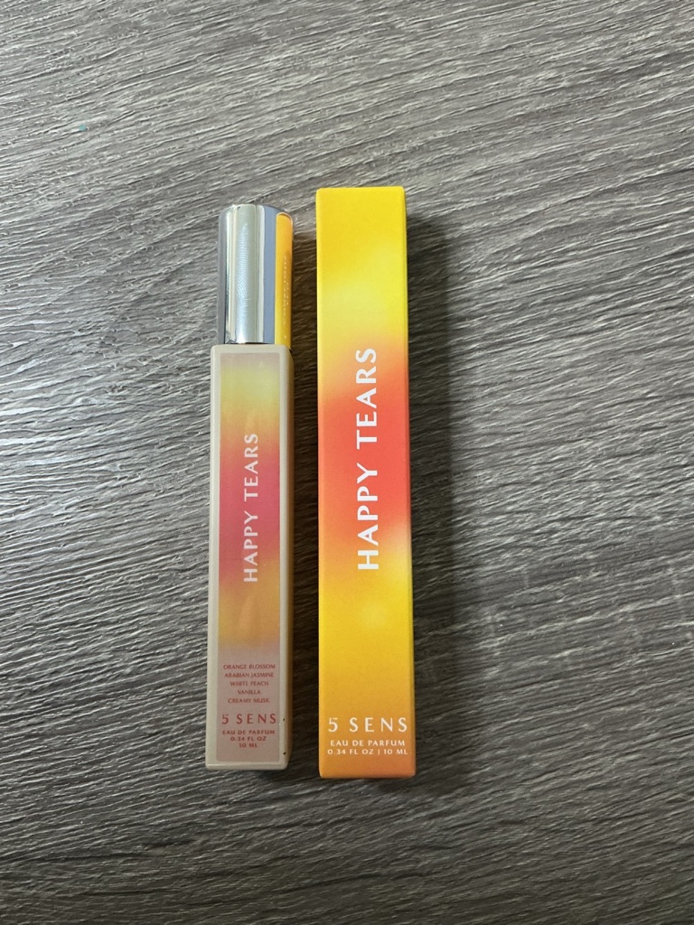 5 Sens Happy Tears Eau De Parfum Travel Spray .35 fl oz Floral Scent NIB